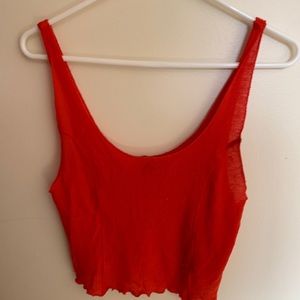 red crop top